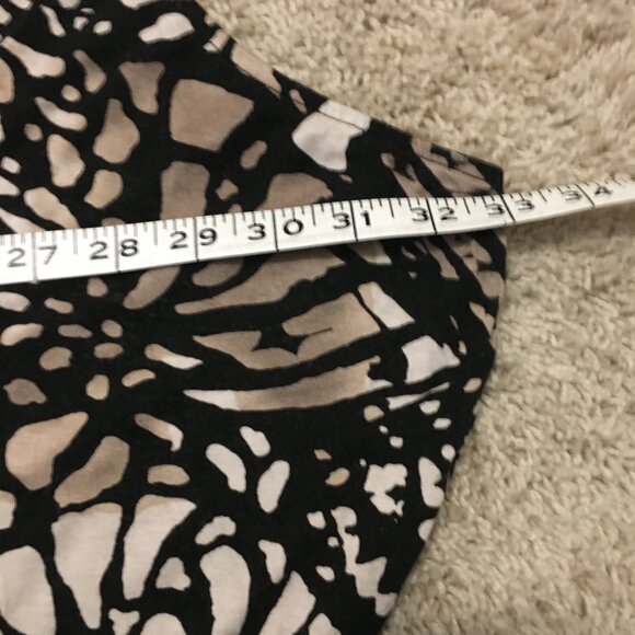 Monarch Butterfly Batik Dolman Sleeve Ruched Waist Viscose Top - Picture 14 of 16